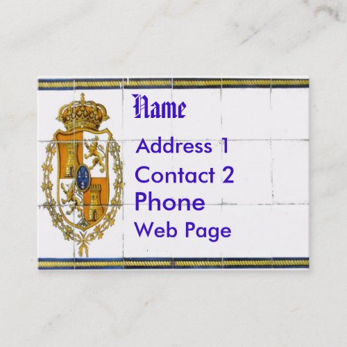 Spanish Tile Mural Card Business Cards