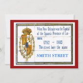 Spanish Tile Mural, Edit Name (Front)