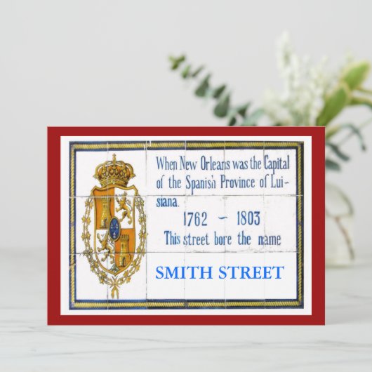 Spanish Tile Mural, Edit Name (Standing Front)