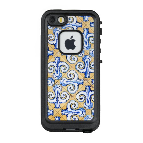 Spanish Tiles _ Azulejo Blue Yellow and White LifeProof FRĒ iPhone SE55s Case