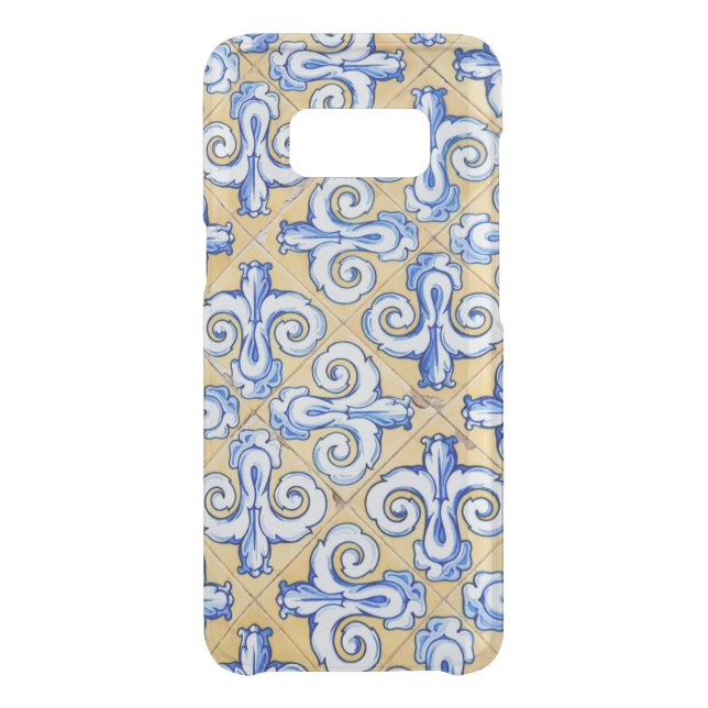 Spanish Tiles - Azulejo Blue, Yellow and White Uncommon Samsung Galaxy Case (Back)
