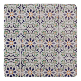 Spanish tiles design trivet