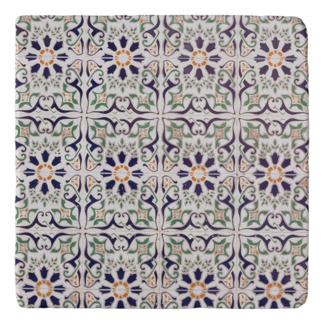 Spanish tiles design trivet (Front)