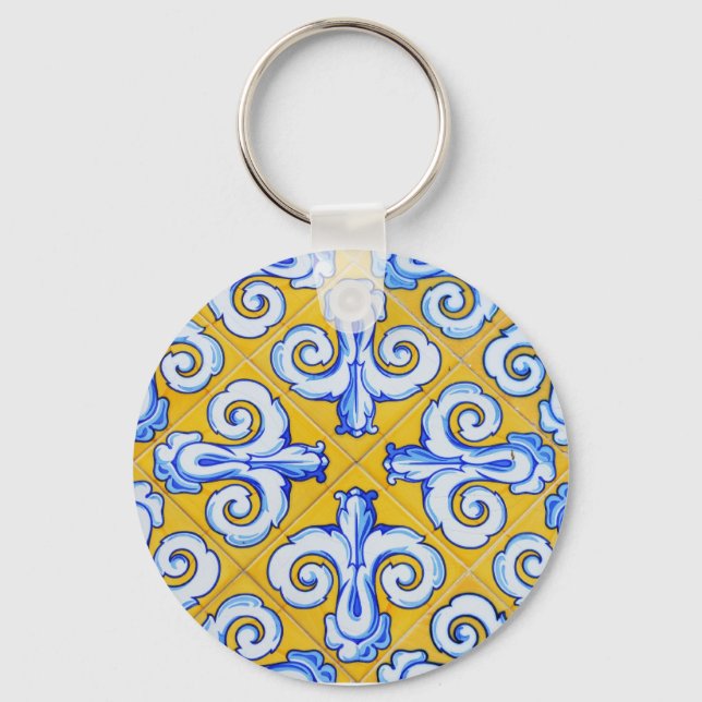 Spanish Tiles Keychain (Front)