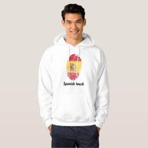 Spanish touch fingerprint flag hoodie