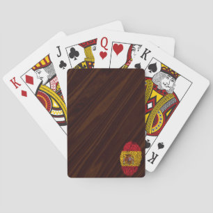 Spanish touch fingerprint flag poker cards