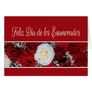 Spanish Valentine's Day Roses Cards