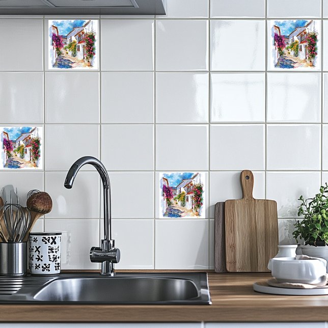 Spanish Village  Ceramic Tile (Creator Uploaded)