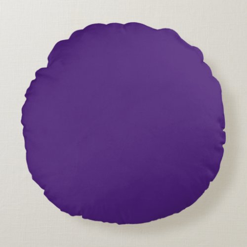 spanish violet solid color round pillow