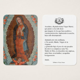 Spanish Virgin Mary Prayer Memorare Holy Card