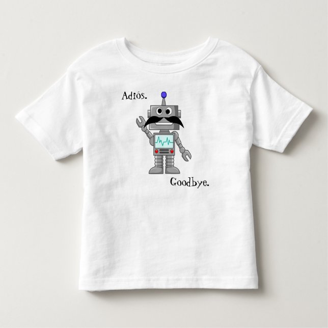 Spanish Vocab: Goodbye Toddler T-shirt (Front)