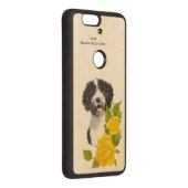 Spanish Water Dog and Yellow Roses Wood Nexus 6P Case (Right)
