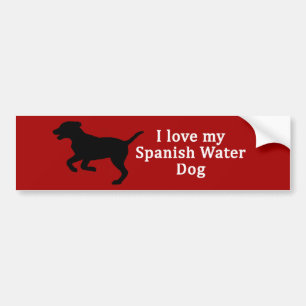 Spanish Water Dog Love Bumper Sticker