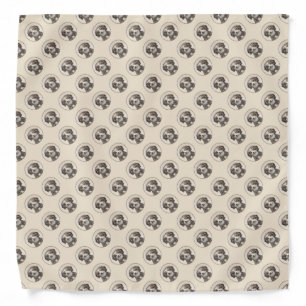Spanish Water Dog Painting - Cute Original Dog Art Bandana