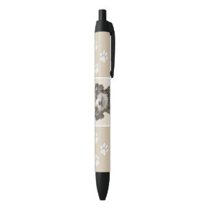 Spanish Water Dog Painting - Cute Original Dog Art Pen