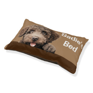 Spanish Water Dog Peeking Dog Puppy Pillow Bed