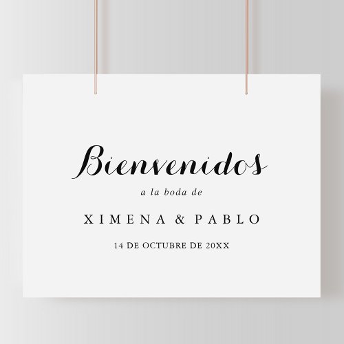 Spanish Wedding Bienvenidos Sign