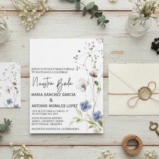 Spanish Wedding Christmas Flower Nuestra Boda   Flyer (Creator Uploaded)