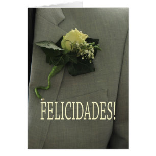 Spanish wedding congratulations cards