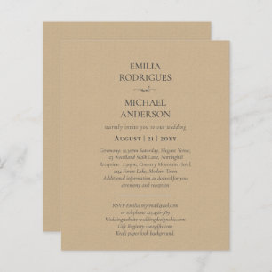 Spanish Wedding Invitation BILINGUAL Nuestra Boda