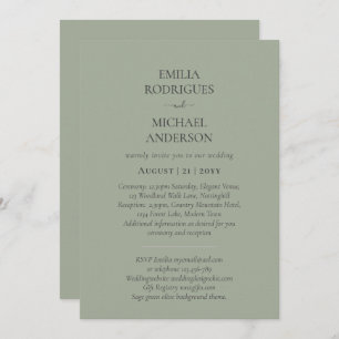 Spanish Wedding Invitation BILINGUAL Nuestra Boda