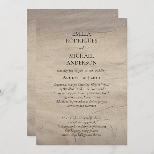 Spanish Wedding Invitation BILINGUAL Nuestra Boda