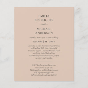 Spanish Wedding Invites BILINGUAL Budget Boda Flyer