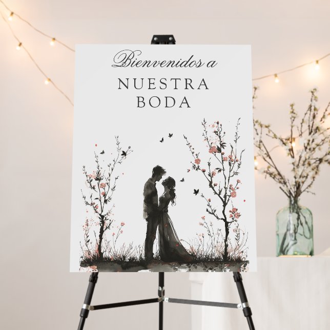 Spanish Wedding Welcome sign (In Situ (Stand))
