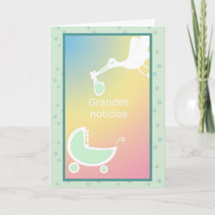 Spanish We're Expecting Card