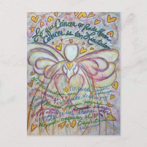 Spanish What Cancer Cannot Do Angel Postcards