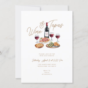 Spanish Wine and Tapas Mexican Invitation