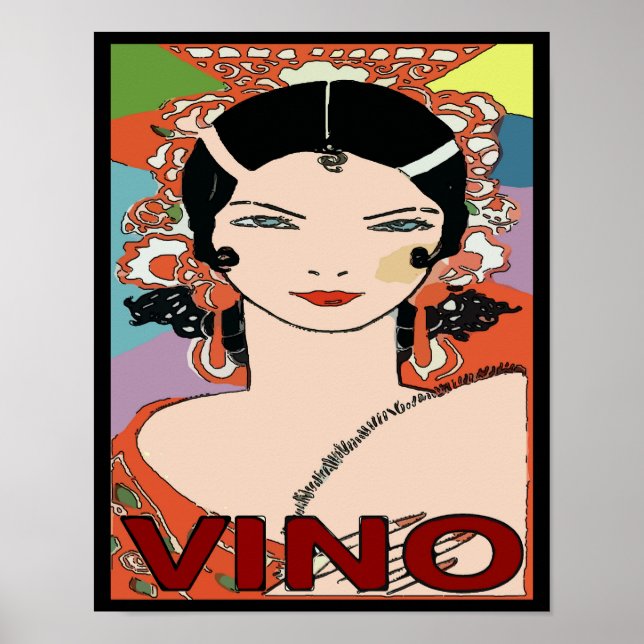Spanish Wine, Vino Poster (Front)