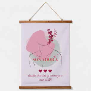 Spanish Wording   Inspirational Quote Hanging Tapestry