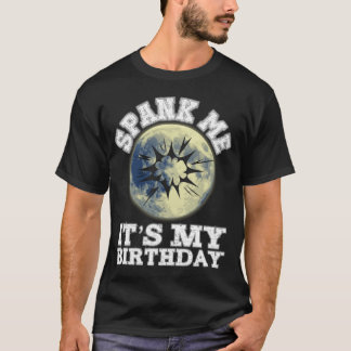 Spank Me It's My Birthday Dirty Humor Funny Adult  T-Shirt