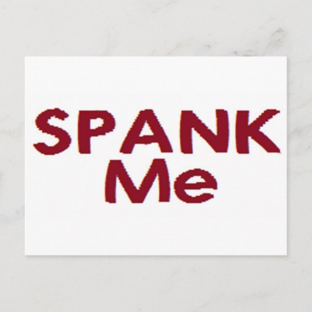 Spank Me Postcard (Front)