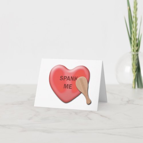 Spank Me Valentine Card