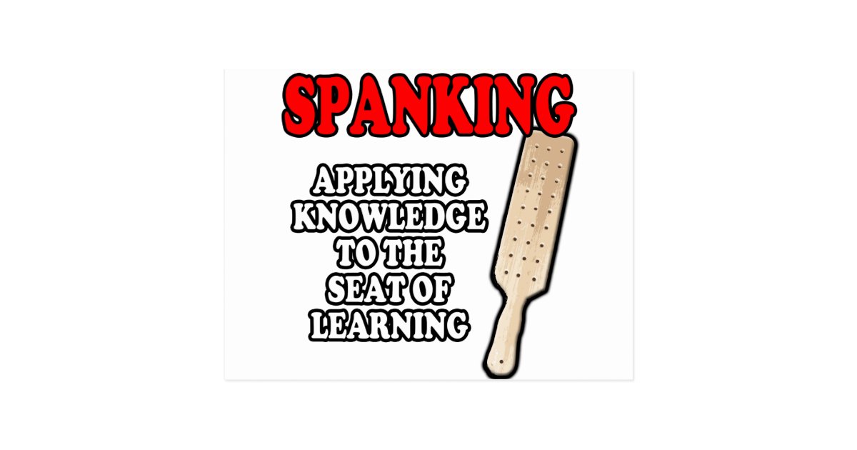 Spanking Applying Knowledge Postcard