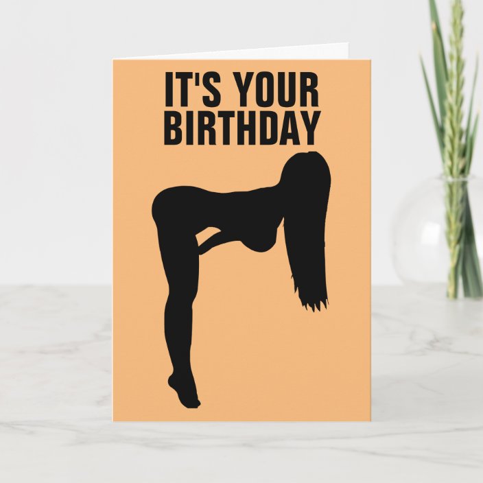 Spanking Birthday Card For Wife Or Girlfriend