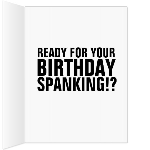 Spanking Couple Retro Birthday Biggest Card Zazzle