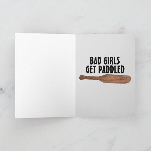 Spanking Paddling Romance Wife Girlfriend Cards Zazzle