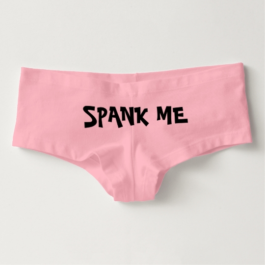 Spanking Pink Boyshorts Panties Funny Underwear