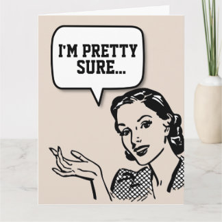 SPANKING ROMANCE retro woman GREETING CARD