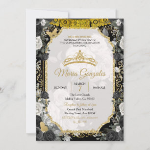 Spansih Girl Sweet 16th Birthday Party Invitation