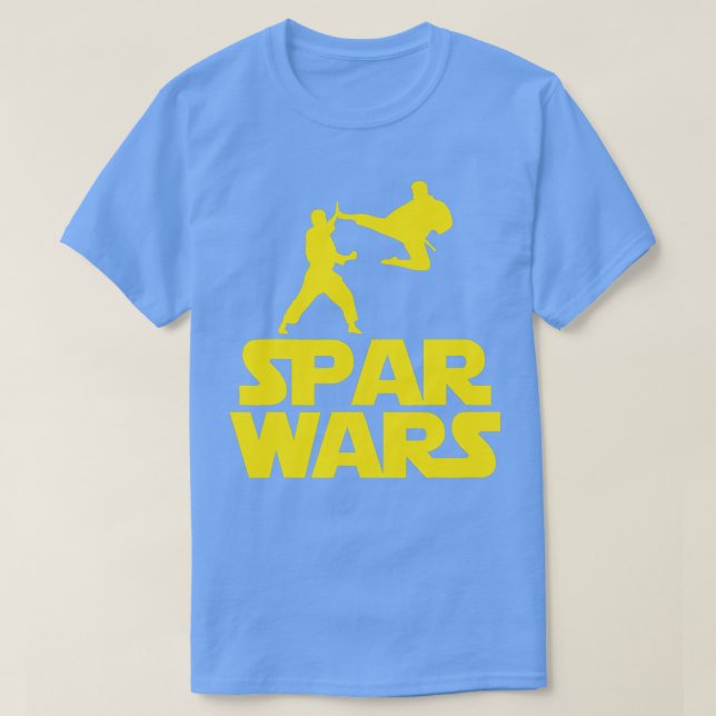 Spar Wars Kick Boxing Taekwondo Karate  T-Shirt (Design Front)