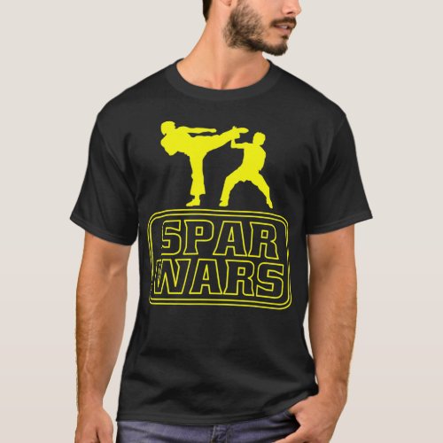 Spar Wars Martial Arts Cool Taekwondo Funny T_Shirt