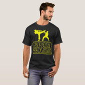 Spar Wars Martial Arts Cool Taekwondo Funny T-Shirt (Front Full)
