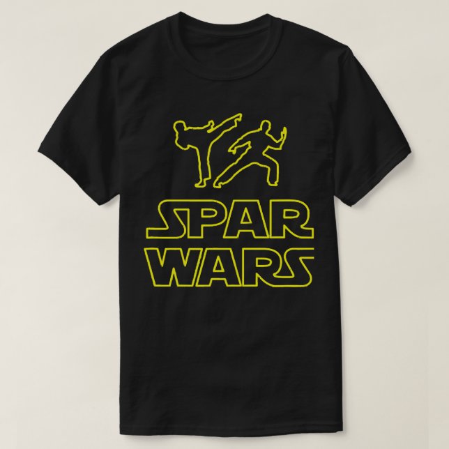 Spar Wars Martial Arts TaeKwonDo Karate Shirt 3 (Design Front)