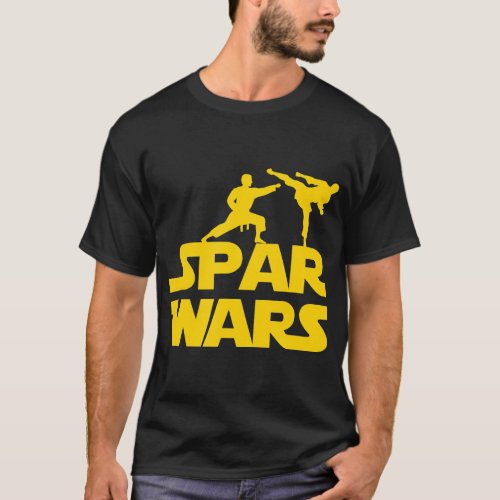 Spar Wars T_Shirt for Karate Taekwondo MMA Mart