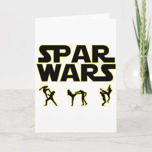 Spar Wars Taekwondo Mma Karate T Shirt Card