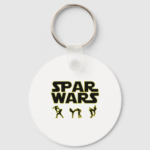 Spar Wars Taekwondo Mma Karate T Shirt  Keychain